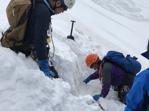 雪崩発生状況テスト